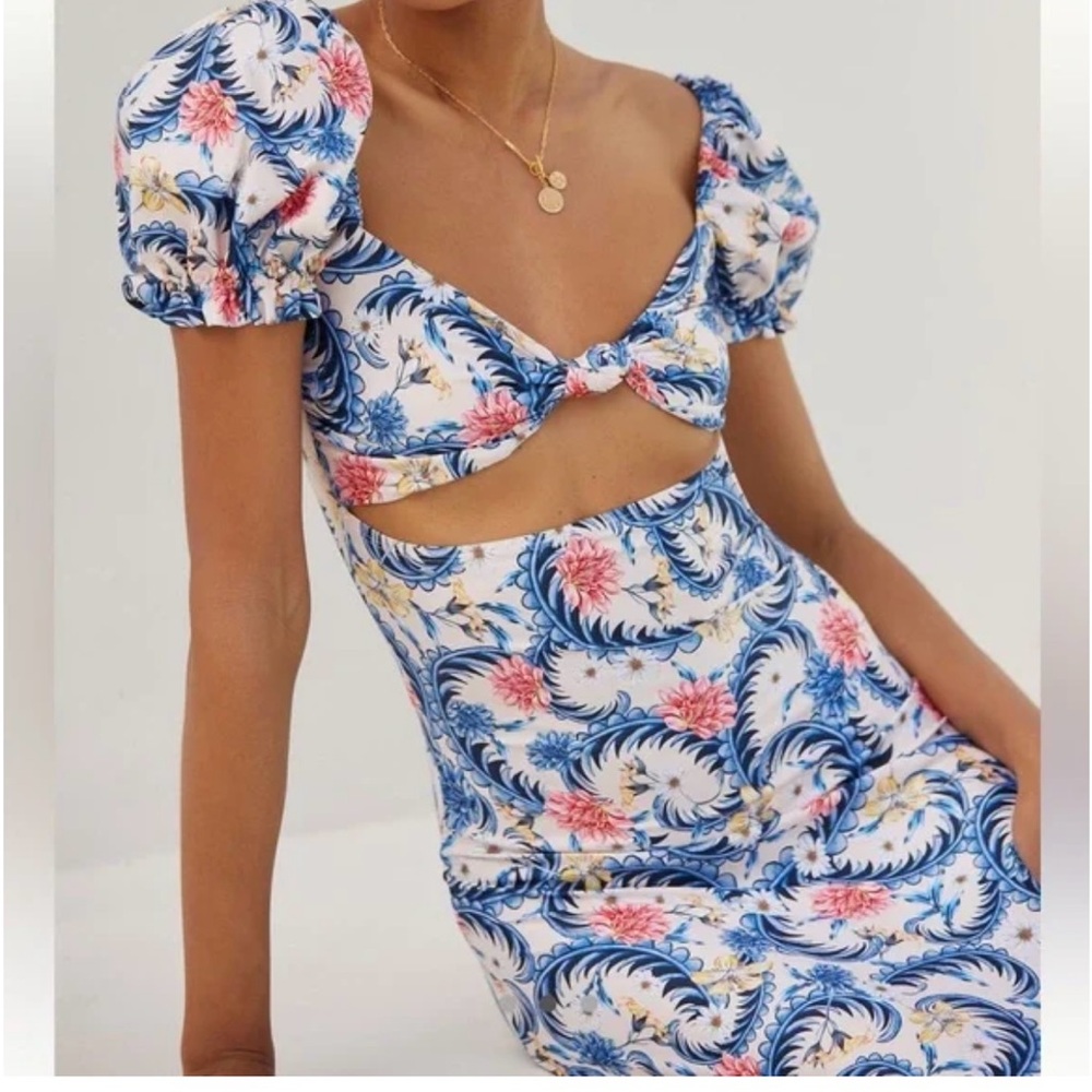 Agua Bendita Floral Dress